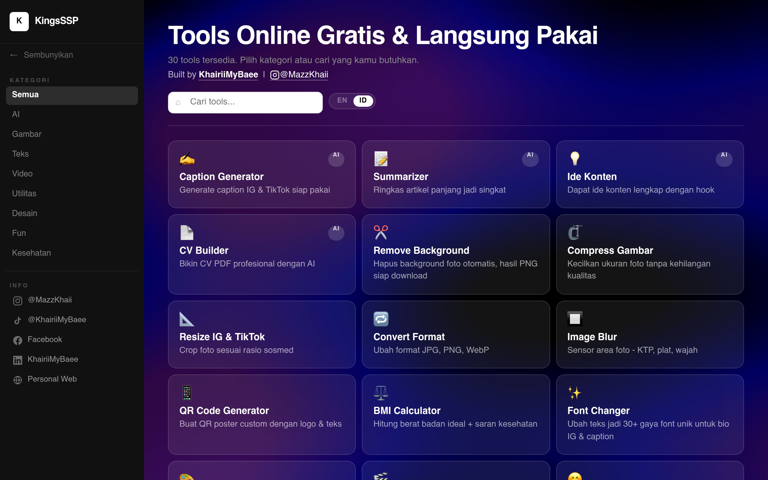 KingsSSP Free Tools Online